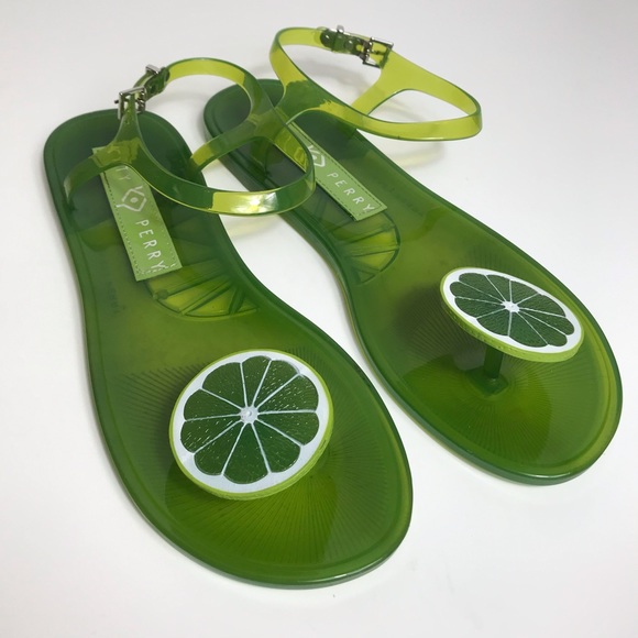 katy perry lime jelly sandals